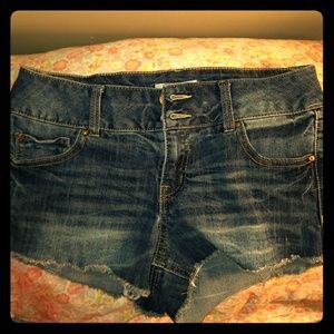 Charlotte Russe "Refuge" Denim Shorts